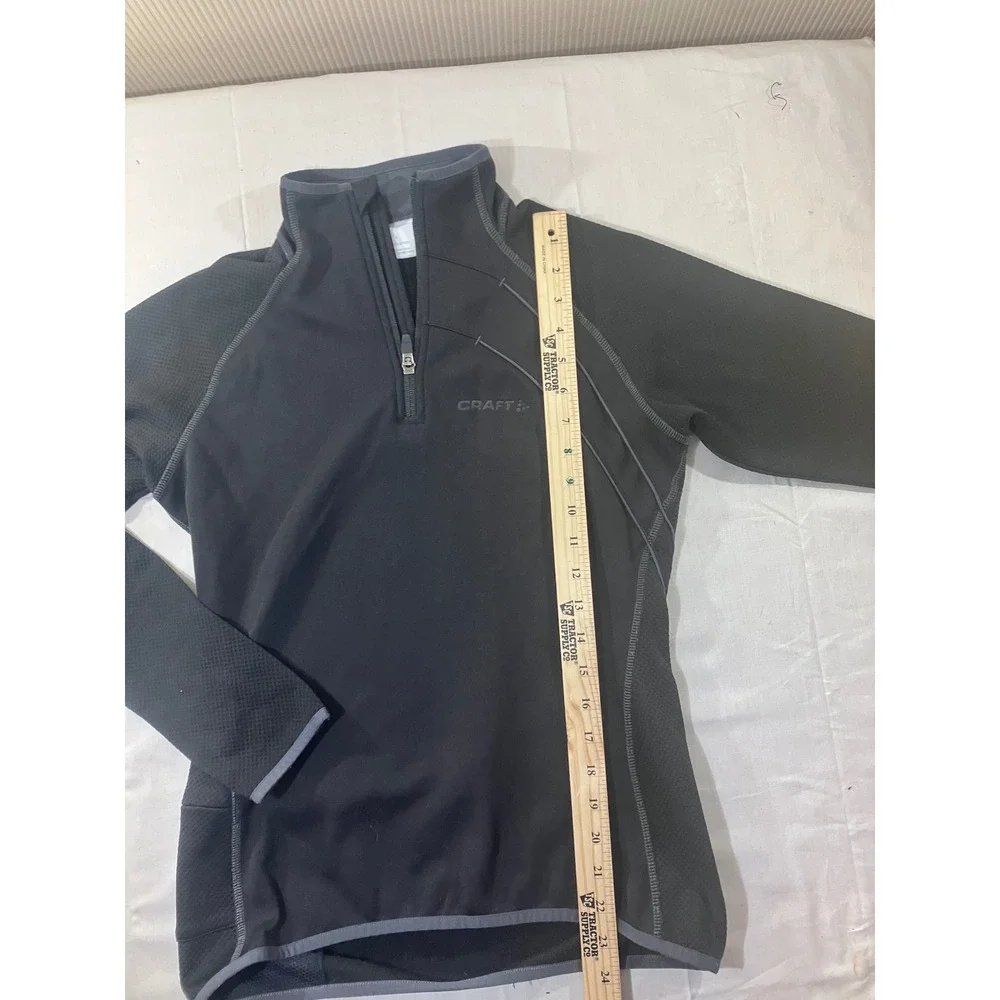 Craft Sportswear Men's Black L2 Insulation 1/4 Zip Fleece‎ Pullover Top Size S